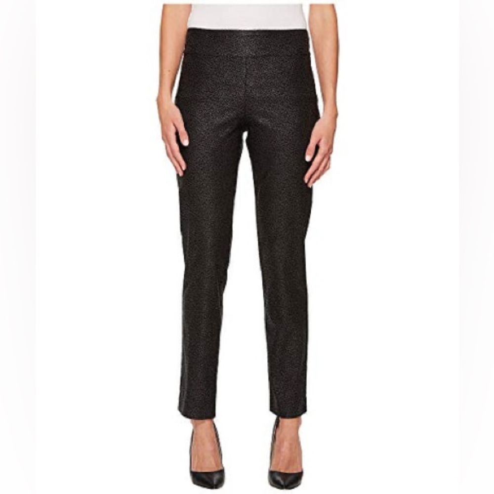 Krazy Larry Black Pebble Pull-On Ankle Pants